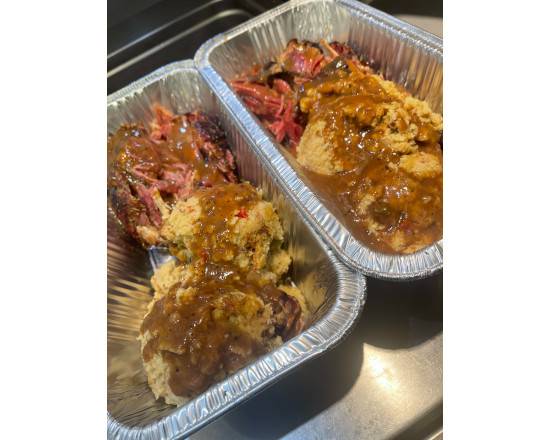Loaded  Turkey Leg with Dressing & Gravy or Cranberry