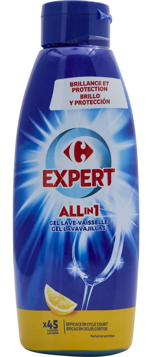 Carrefour Expert - Gel lave vaisselle tout en 1 (900ml)