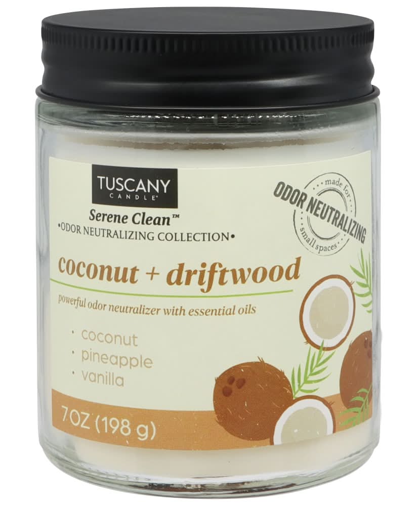 Tuscany Candle® Serene Clean™ Collection Scented Jar Candle Coconut + Driftwood