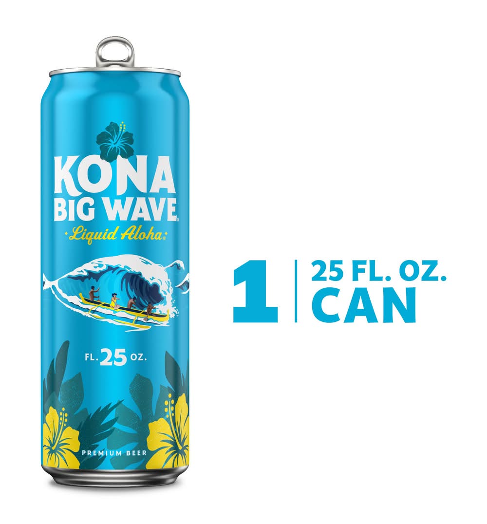 Kona Brewing Company Big Wave Golden Ale Beer (25 fl oz)