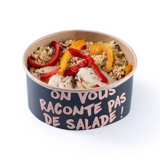 Taboulé poulet poivrons grillés