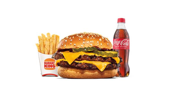 Menu Double Cheeseburger BBQ