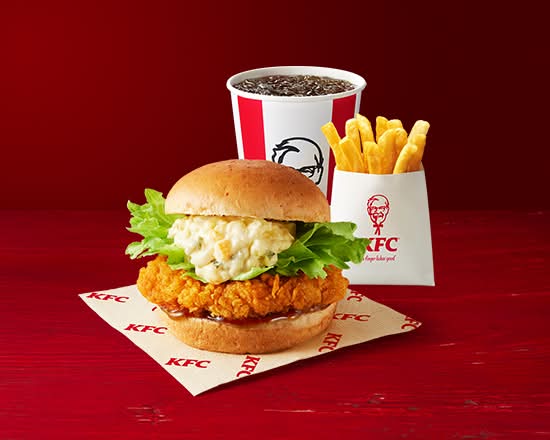 チキン南蛮フィレバーガーセット(ドリンク付き) Chicken Namban Fillet Burger Combo