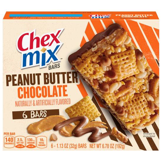 Chex Mix Peanut Butter Chocolate Bars (6 ct)