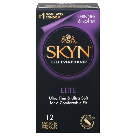 Skyn Elite Non-Latex Lubricated Condom (12 ct)