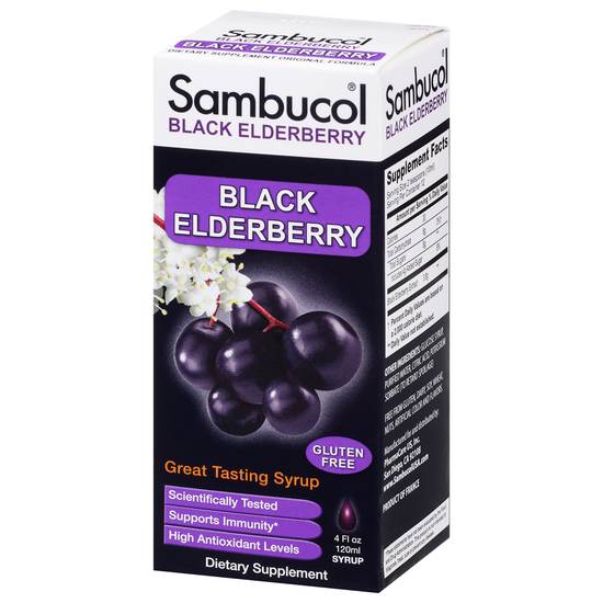Sambucol Black Elderberry Supplement Syrup