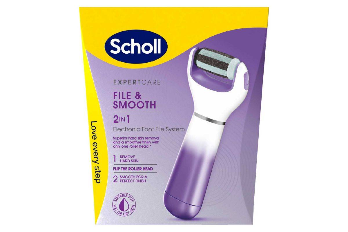 Scholl Expert Care File & Smooth 2 in 1 Electronic Foot File System