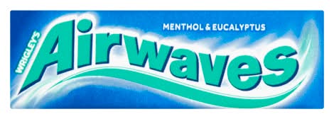 Airwaves Menthol-Eucalyptus, Sugar Free Chewing Gum (10 pack)