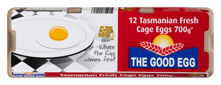 The Good Egg Caged Eggs 12pack 700g