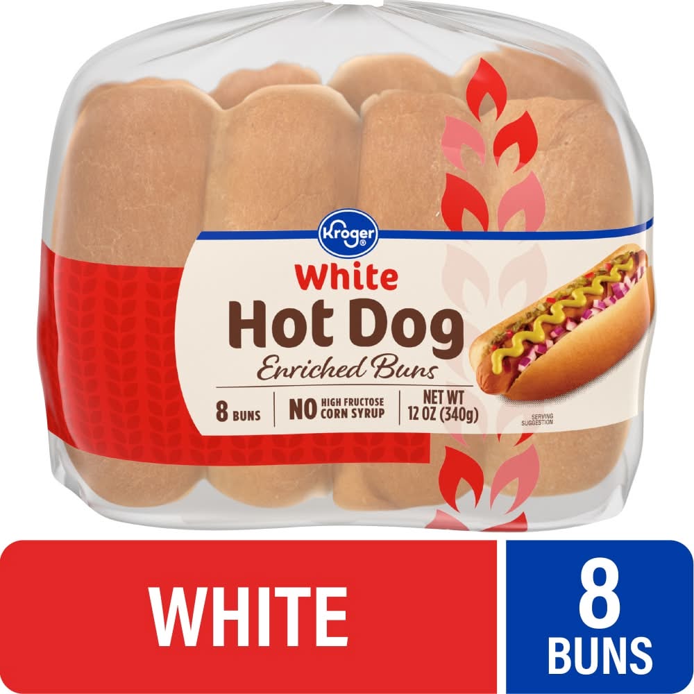 Kroger® White Hot Dog Buns