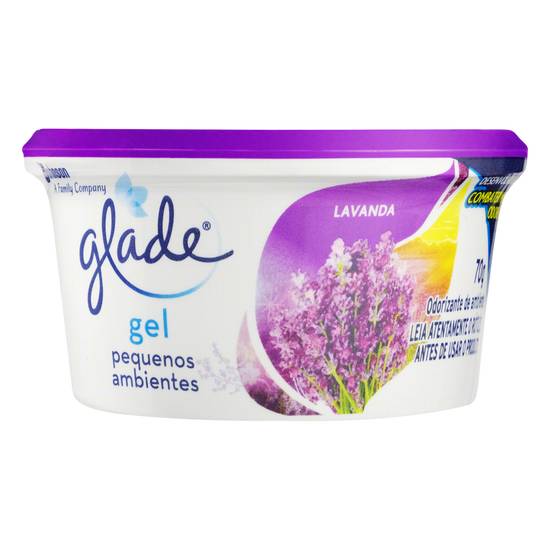 Glade gel odorizador pequenos ambientes  lavanda (70 g)