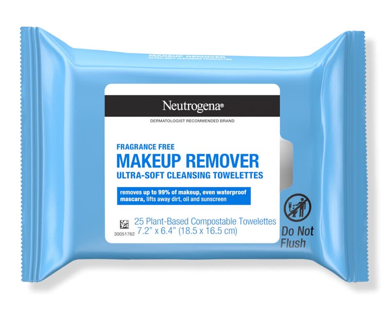 Neutrogena Makeup Remover Cleansing Towelettes Fragrance Free 25 ct