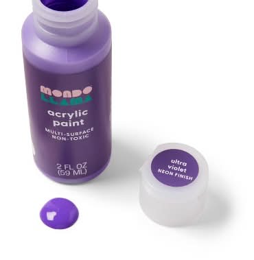 Mondo Llama Neon Acrylic Paint, Ultra Violet (2 fl oz)