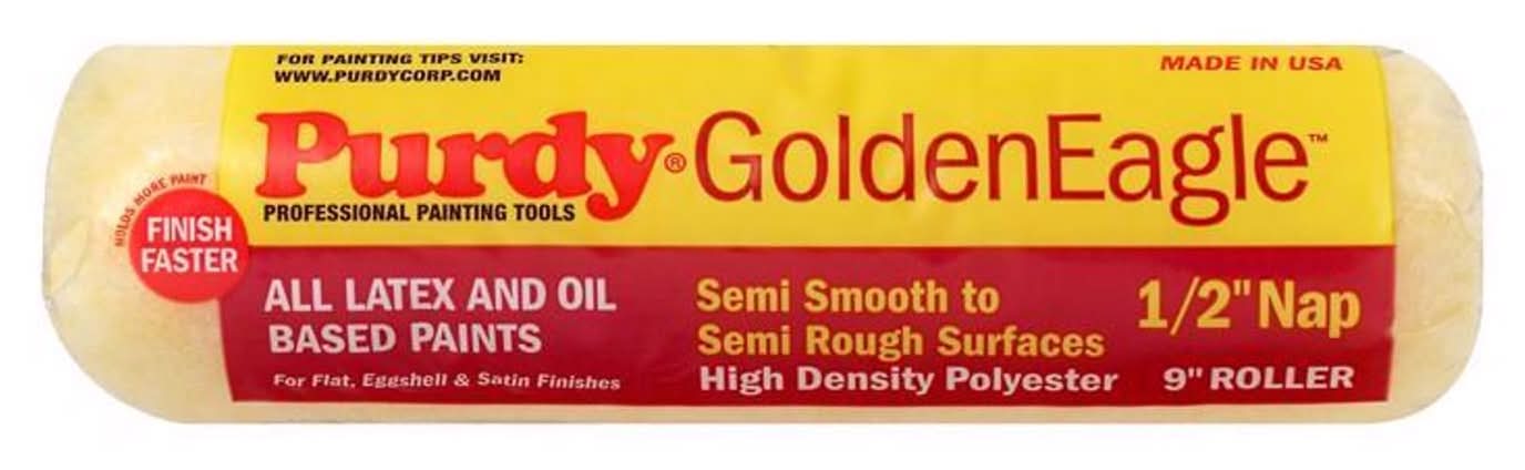 Purdy Goldeneagle Polyester 9 In. W X 1/2 In. Regular Paint Roller Cover 1 Pk