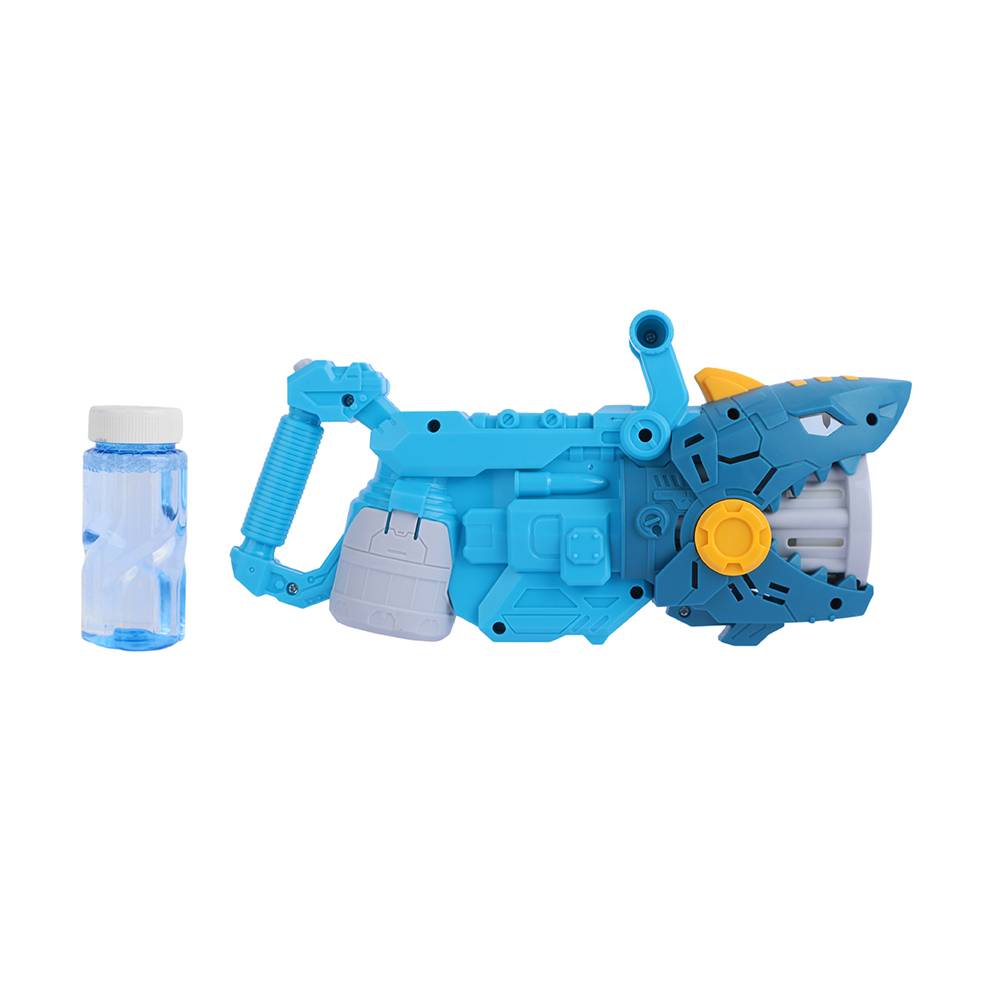 Miniso pistola de burbujas sintética eléctrica tiburón (azul)