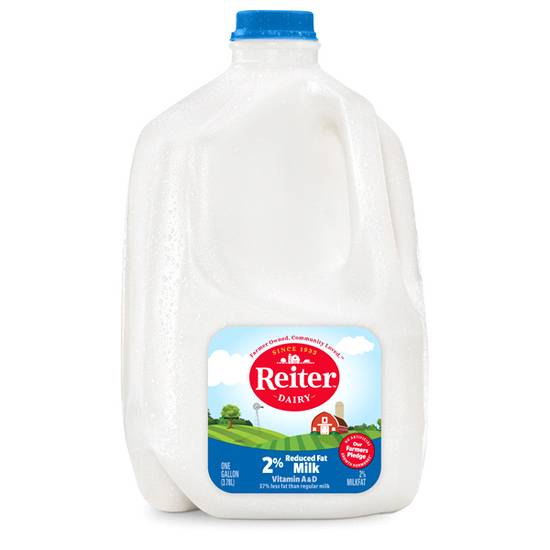 Reiter · Dairy Milk 2% Reduced Fat Gallon Plastic Jug