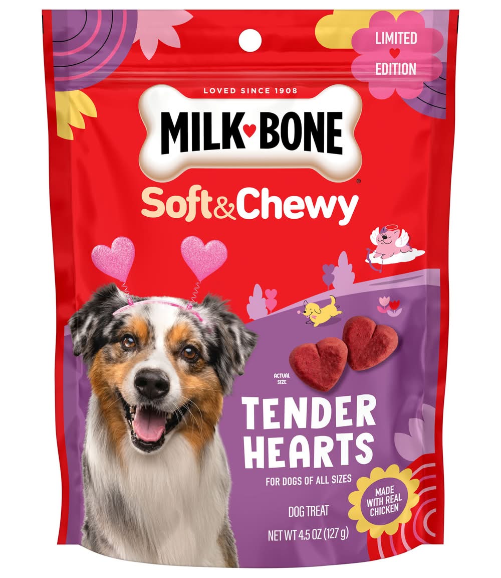 Milk-Bone Tender Hearts Soft & Chewy Dog Treats (4.5 oz)