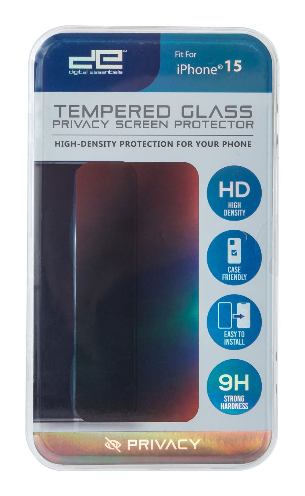 iPhone 15® Tempered Glass Privacy Screen Protector