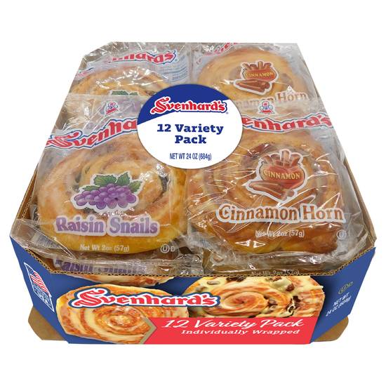 Svenhard's Pastries (12 ct) (cinnamon-raisin)