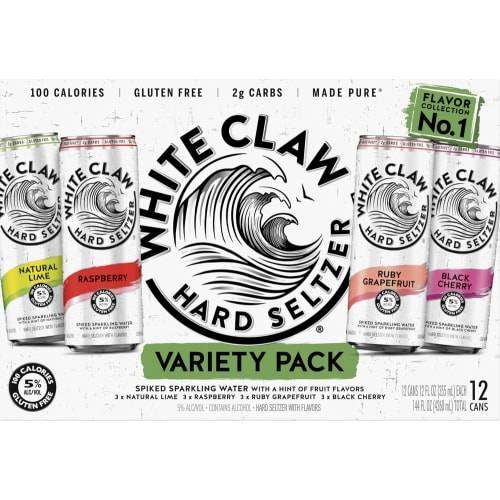 White Claw · Flavor Collection No. 1 Hard Seltzer Variety Pack (12 x 12 fl oz)