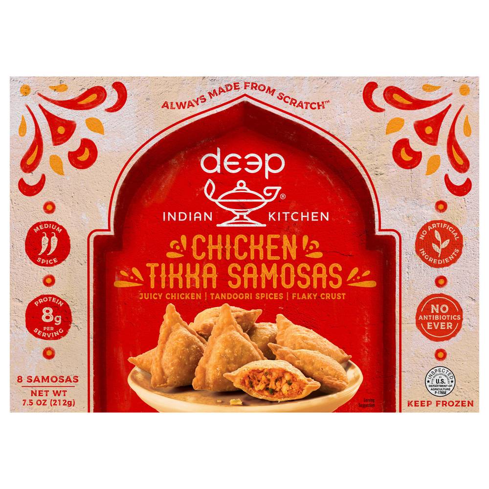 Deep Indian Kitchen Chicken Tikka Samosas (8 ct)