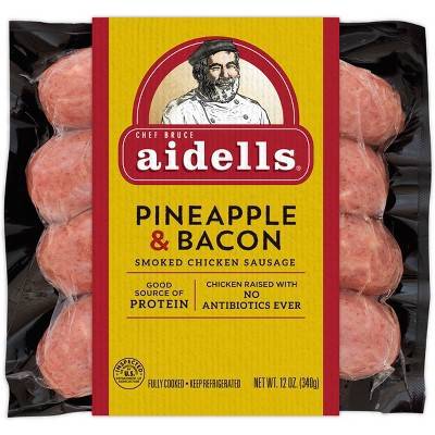 Aidells · Pineapple & Bacon Smoked Chicken Sausage (12 oz)