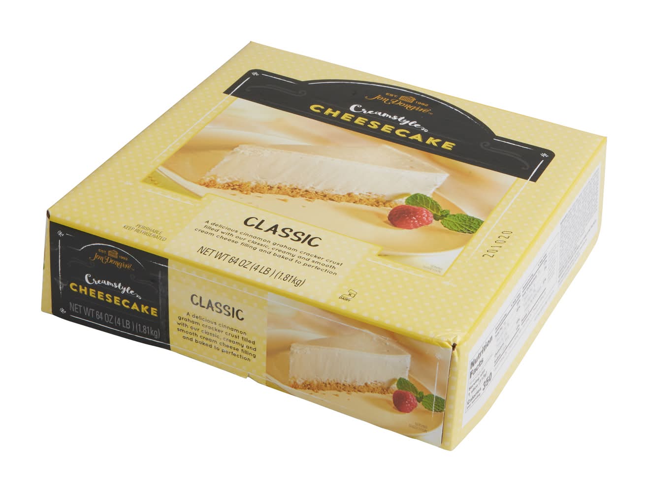 Jon Donaire Creamstyle Classic Cheesecake (64 oz)