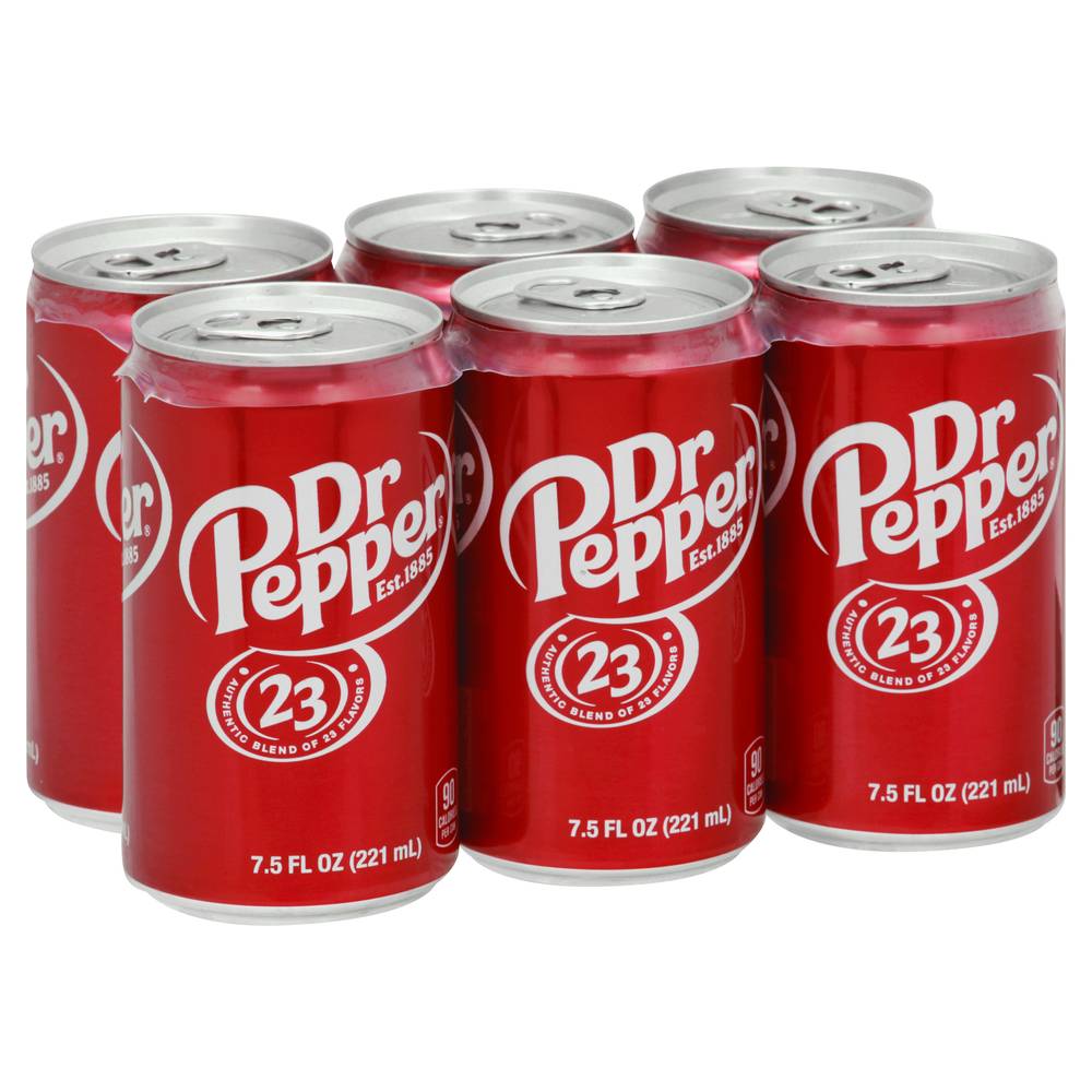 Dr Pepper Soda (6 ct, 7.5 fl oz)