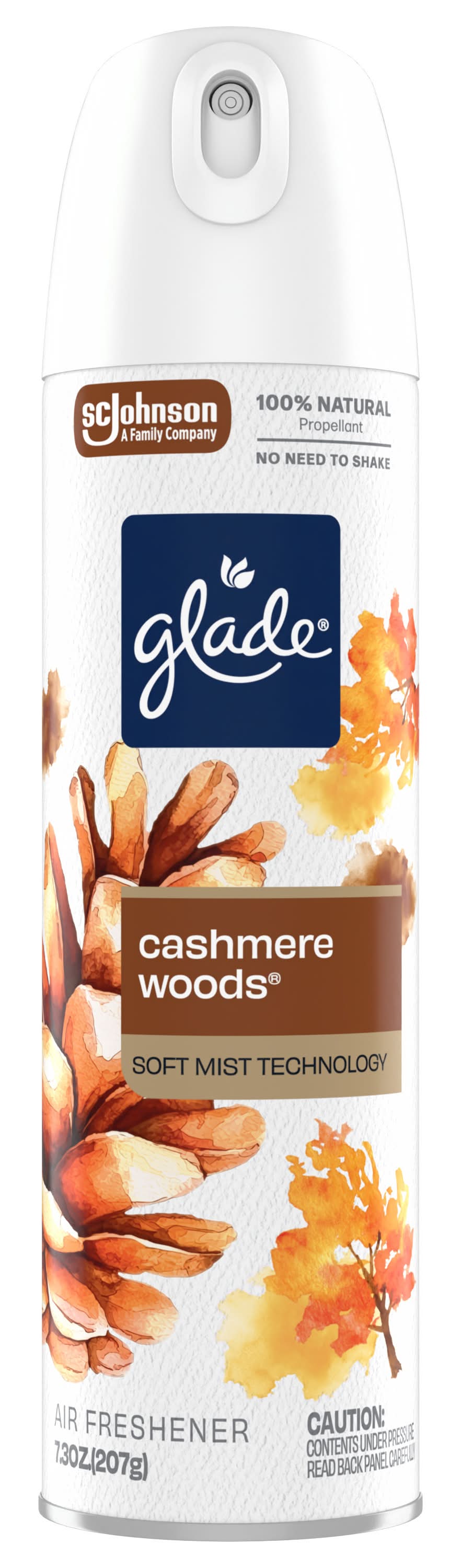 Glade Soft Mist Air Freshener Room Spray, Cashmere Woods (7.3 oz)