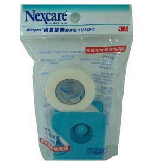 3M Nexcare通氣膠帶1吋(附膠台)2�入