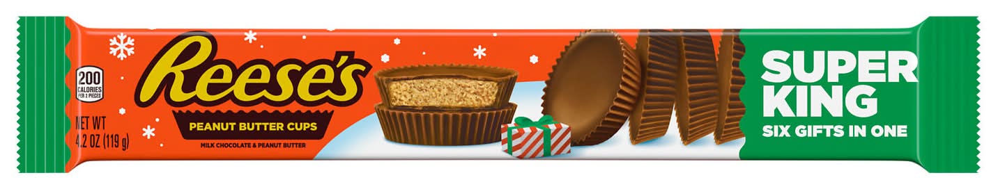 Reese's Super King Milk Chocolate, Peanut Butter (4.2 oz, 6 ct)