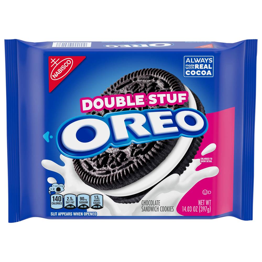 Oreo Double Stuf Chocolate Sandwich Cookies (14.6 oz)