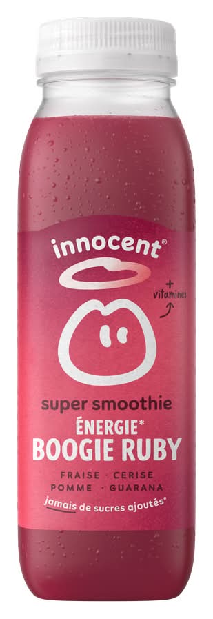innocent - Boisson énergisante super smoothie, fraise-cerise-pomme-guarana-graines de lin (300ml)