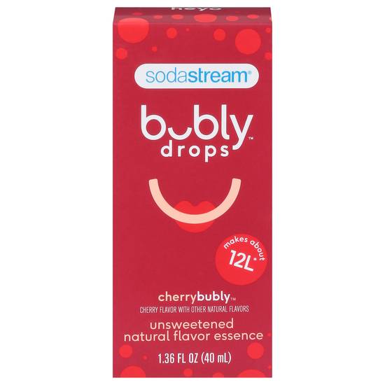Sodastream Unsweetened Cherry Flavor Bubly Drops (1.39 fl oz)