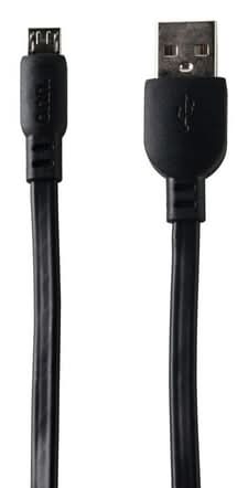 onn. Usb-A To Micro Charge & Sync Cable, 4 ft, Black