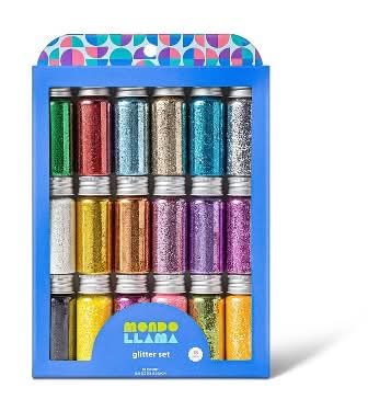 Mondo Llama Glitter Set, Assorted (9 oz, 18 ct)