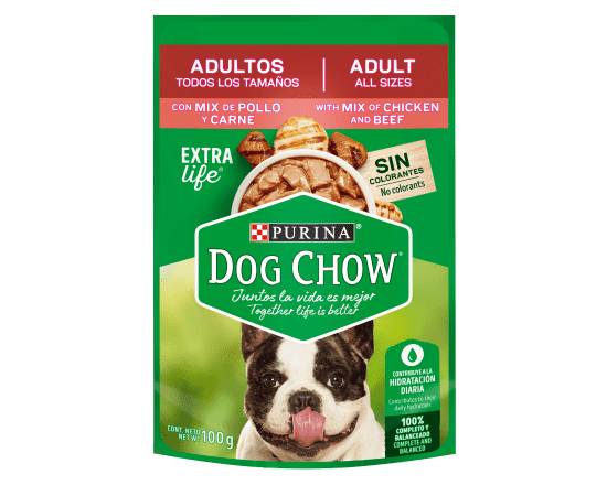 Alimento Húmedo Purina Dog Chow Pollo Y Carne 100 g