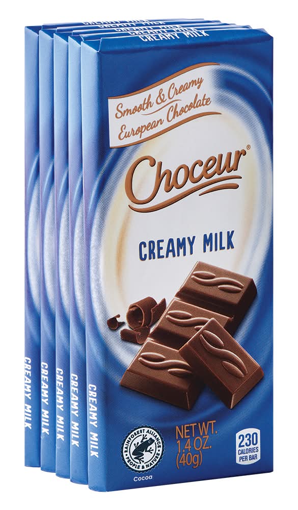 Choceur Smooth & Creamy Milk European Chocolate (5 x 0.28 oz)