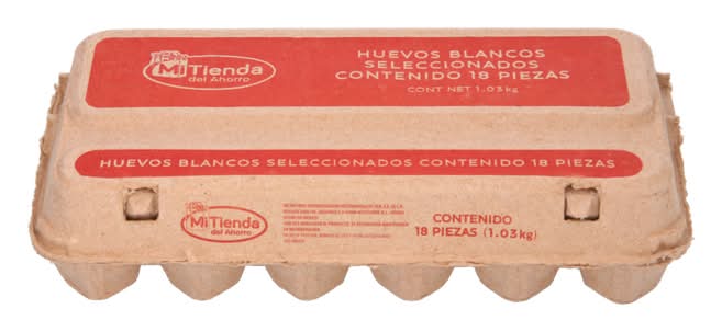 Mi tienda del ahorro huevo blanco mediano (18 piezas)