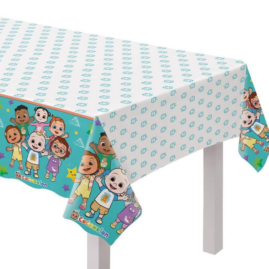 CoComelon Plastic Table Cover, 54in x 96in