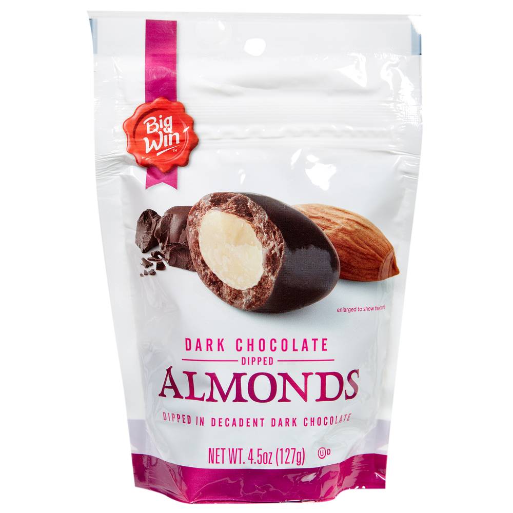 Big Win Dark Chocolate Almonds - 4.5 oz