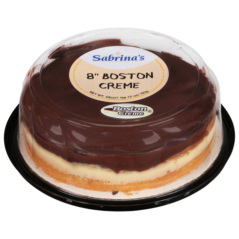 Sabrina's 8 Inch Boston Creme Cake (28 oz)