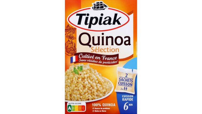 Tipiak Quinoa sélection cultivé en France sans résidus de pesticides La boîte de 200g