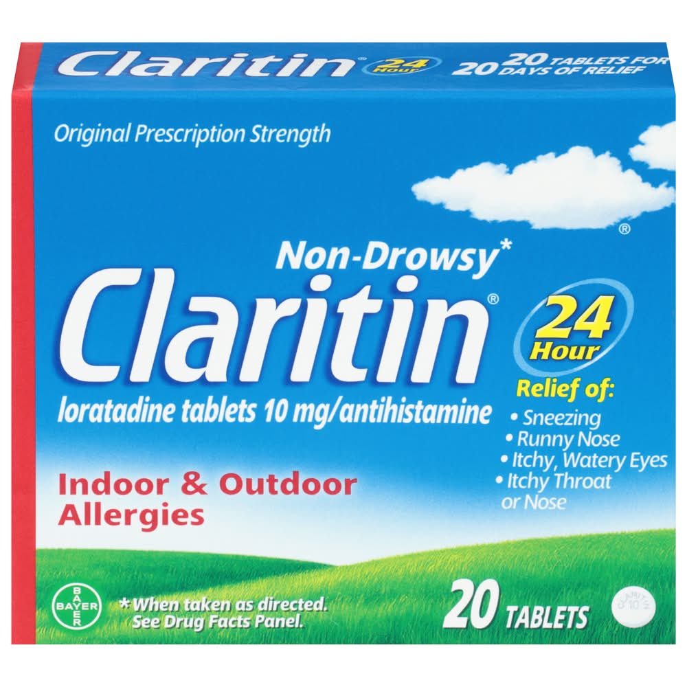 Claritin Non Drowsy Allergy Tablets 10 mg (20 ct)