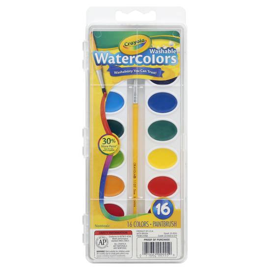 Crayola Washable Watercolor Set (16 ct)