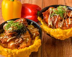 オム玉唐揚丼 鶏爛漫 今里店 Fried chicken and omelette egg omelette rice bowl Toriranman Nagai branch