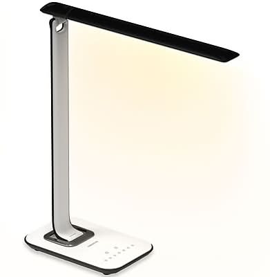 Mount-It! LED Desk Lamp, 16, with USB Ports, White (TS-7005)