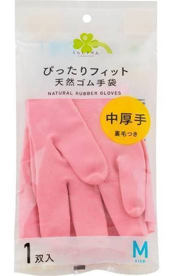くらしリズムぴったりＦＴゴム手袋中厚手Ｍ１双:4582451692868