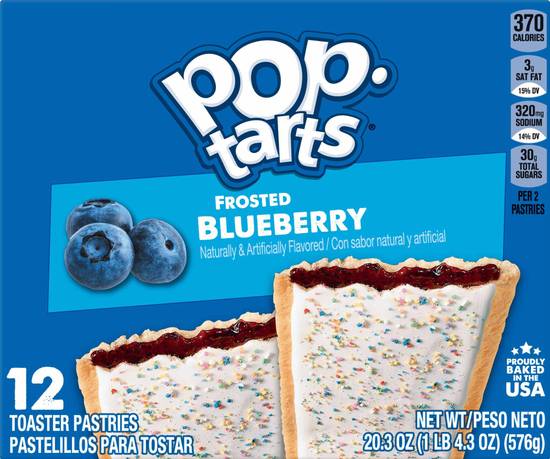 Pop-Tarts Frosted Blueberry Toaster Pastries (12 pastries)