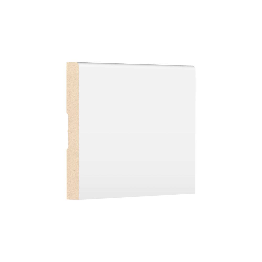 RELIABILT 1/2-in x 4-1/4-in x 8-ft Classic Primed MDF M0667G Baseboard Moulding | 430SM-MDF-08